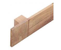 Wohnling Porta Asciugamani, Legno Massiccio, Natur, 80 cm