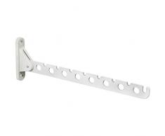 Secotec Appendiabiti | Acciaio Bianco | Pieghevole | per 8Â Appendiabiti Gancio Appendiabiti | | 1Â Pezzi