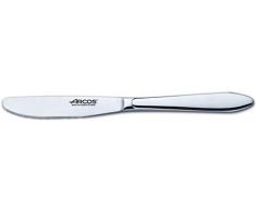 Arcos Serie Berlin - Cucchiaio da Dessert Cucchiaio Frutta Coltello Tavola - Monoblocco Unipezzo 85 mm Colore Argento