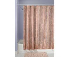 InterDesign Earthtone Tenda Doccia, Tessuto, Marrone, 180x0.2x180 cm