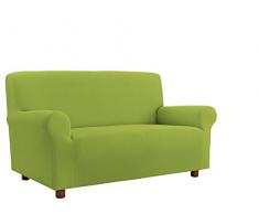 Italian Bed Linen Copridivano Bielastico Sagomato Tessuto a Struttura Liscia, 3 Posti, 180-250 cm, Verde Mela
