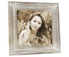 Zep TY7920 Curitiba-Cornice portafoto in Legno, Colore: Beige/Grigio/Nero, Beige/Gris/Noir, 20 x 20 cm