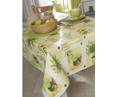 CALITEX Oliva Verde Tovaglia poliestere verde 250Â x 150Â cm