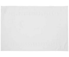 Lasa Home Tappeto di Bagno, Cotone, Bianco, 50Â x 70Â x 1Â cm