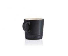 Le Creuset, Tazza con Manico, 200 ml, Gres, 7,4x8cm di Altezza, Nero