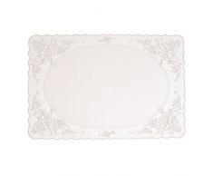 Excelsa Pizzo Parigi Tovaglietta, Plastica, Bianco