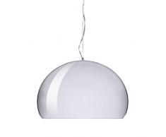 Kartell Fl/Y Lampada a Sospensione, E27, 15 W, LED, Cromato