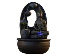 Zen Light, Harmonie - Fontana in poliresina, 26 x 16 x 40 cm, Colore: Nero