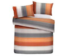 FusionÂ âÂ BetleyÂ âÂ Classic Wide Stripe Set Copripiumino, Doppio, spezie