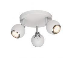 Brilliant AG Lampadario GU10, 3 W, Bianco