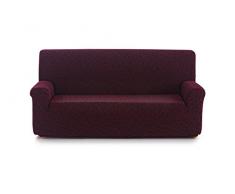 Blindecor Segrelles - Copridivano Elasticizzato Moderno 3 posti Rosso