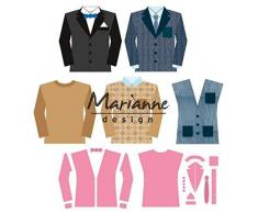 Marianne Design Collectables Fustelle Guardaroba Maschile, Metal, Pink, 21x15x3 cm