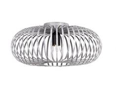 Trio Leuchten Lampada da soffitto E27, Grau Antik, 40 x 40 x 17 cm