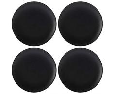 Maxwell Williams Caviar Speckle - Piatti piani, Porcellana, Nero , 27.5 cm (Set of 4)