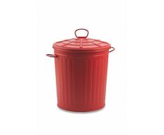 Galileo Casa 2194868 pattumiera Metallo Rossa 18 lt, Rosso, No