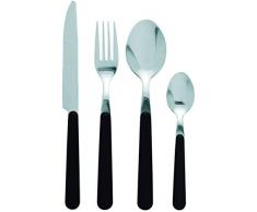 Excelsa Jolly Servizio 24 Posate, Acciaio Inossidabile, Nero, unitÃ 