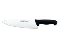Arcos Serie 2900 - Coltello da Chef Coltello da Cucina - Lama Acciaio Inossidabile Nitrum 250 mm - Manico Polipropilene Colore Nero