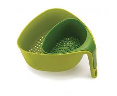 Joseph Joseph 2 Scolapasta Impilabili, Plastica, Verde