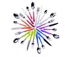 Excelsa Diamond Servizio 24 Posate, Acciao Inox 18/0, Multicolore