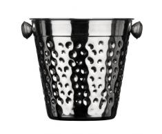 Premier Housewares 0507991 Secchiello per Il Ghiaccio, Acciaio Inox, Effetto Martellato