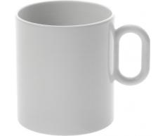 Alessi MW01/89 Dressed Mug, Porcellana, Bianco