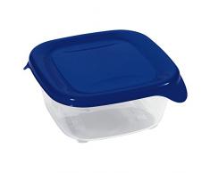 CURVER 00557Â âÂ 139Â âÂ 01Â QuadrataÂ âÂ Contenitore salvafreschezza Fresh e Go, 0,25Â l, Trasparente/Blu