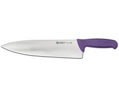 Sanelli Ambrogio Supra Trinciante Cuoco, Coltello con Manico Ergonomico in Polipropilene Viola, Acciaio Inossidabile