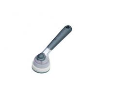 Kitchen Craft Spazzola dosatrice, Manico e Dispenser di Sapone Integrato, Grigio, Long Brush