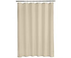 AmazonBasics - Tenda da doccia Plain Weave in poliestere, pomice, 183 x 183 cm
