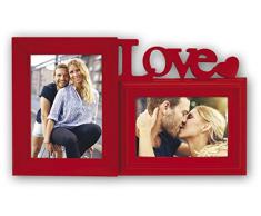 ZEP XB12R Caracas Cornice portafoto plastica Rosso 37 x 22 x 4 cm, legno
