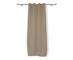 Soleil dOcre - 034010, Tenda isolante e oscurante, con occhielli inMetallo, in poliestere, Avorio , 140 x 250 cm