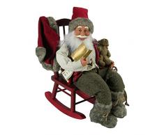 AUTOUR DE MINUIT Intorno di Mezzanotte 5suj480Â Babbo Natale su Sedia a Dondolo plastica Multicolore 38Â x 30Â x 39Â cm