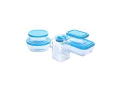 Pasabahce Set 5 Pezzi Vetro Polar Contenitori Cucina Barattoli, Trasparente