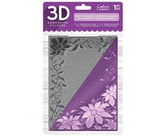 Crafters Companion Crafters Companion Cartella di Goffratura 3D Bella Stella di Natale Trasparente 12.7 x 17.8 cm, Transparent, 26.5 x 16 x 1 cm