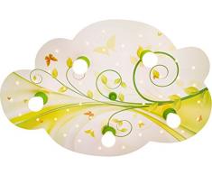 Elobra Lampada da soffitto E14, lindgrÃ¼n/Gelb