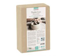 Glorex GmbH casseruola Non Argilla, 5 kg, di Colore Bianco, Morbida e Facile da Lavorare, Senza Percentuale di refrattaria, indurente e infiammabile, Adatta per vasetti