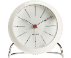 Arne Jacobsen Orologio da Tavolo, Bianco, 7.5x15.5x16.5