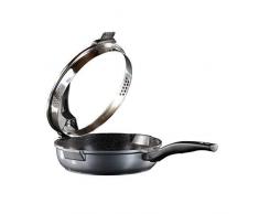 STONELINE FutureÂ âÂ Casseruola con Coperchio in Vetro, Adatta all induzione pentole colino, Alluminio, Alluminio, Grau, 20 cm