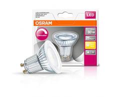 Osram SST Par 16 Lampada LED GU10, 8 W, Luce Calda, 1 Lamp, a riflettore, vetro