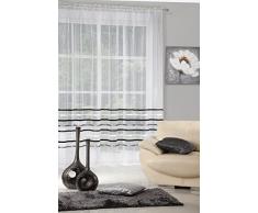 Eurofirany FIR/Gabi/2/K + gra Tenda Gabi2Â con fettuccia arricciata, 295Â x 250, Crema/Blu Scuro