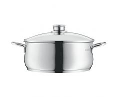 WMF Diadem Plus Casseruola Bassa con Coperchio, in Acciaio Inox 18/10, 16 cm