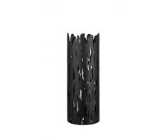 Alessi BM05 B Barkvase Vaso per Fiori in Acciaio Colorato con Resina Epossidica, Nero