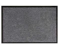 andiamo Verdi stuoia Cattura zerbino Pulito raschia Sporco Tappetino Porta-Zona Ingresso in/Outdoor-Antiscivolo Lavabile Grigio polipropilene-60x90 cm-Altezza 5 mm, 60 x 90 cm