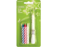 Amscan Festival Internazionale Musicale Candela con Accessori di Ricarica