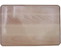 H & L Russel Ltd Tagliere in legno di faggio FSC con bordi arrotondati, 30 x 20 x 1,9 cm