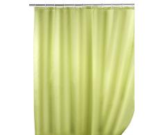 Wenko 20038100 Tenda doccia antimuffa monocolore anice verdi - antibatterica, lavabile, Poliestere, Verde Anice