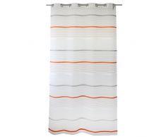 Gözze 65017-36-4045 - Tenda con occhielli Casablanca light, tessuto decorativo in organza effetto seta con 8 occhielli cromati, compreso nastro per orli termosaldante per regolare la lunghezza, 140 x 245 cm, poliestere, ecotessuto