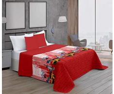 ForenTex - Trapunta Newyork, Reversibile, Termica, Stampata, Estivo/Primavera, con Federa, per Letto da 150 cm