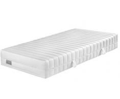 Traumnacht Basic XXL 2 in 1 Duo Materasso in Schiuma Fredda, Durezza 2 e 3, Bianco, 80 x 200 x 27 cm