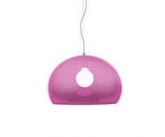 Kartell Fl/Y Lampada a Sospensione, E27, 15 W, LED, Rosa